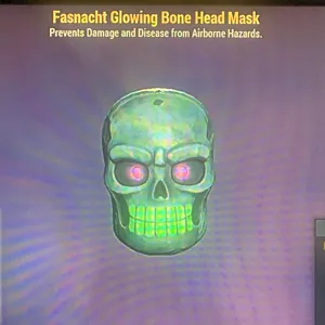 GLOWING BONE HEAD MASK