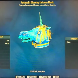 GLOWING UNICORN MASK