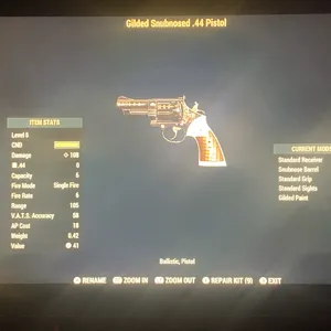 LEGACY GILDED .44 PISTOL