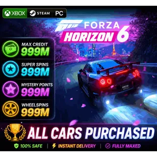 🚘 Forza Horizon 6 Steam 💎 616 Cars 💰 999M CR 🎰 Full Collection 🔥