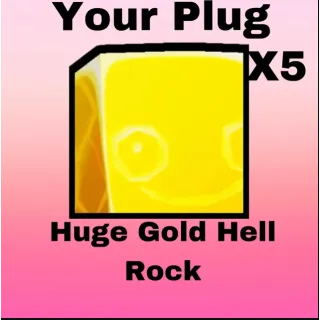PS99 HUGE GOLD HELL ROCK X5