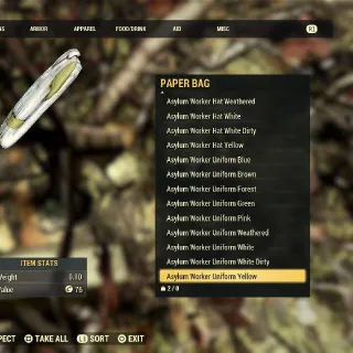 Asylum WorkerUniform Set