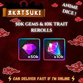 Anime Dice Gems and Trait Rerolls