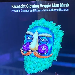 glowing veggie man