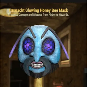 glowing. honey bee mask