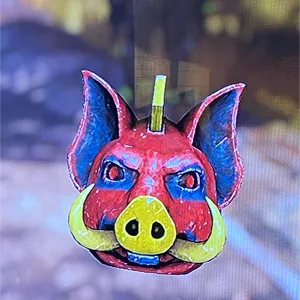 glowing pig mask