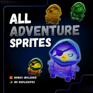 ALL ADVENTURE SPRITES | Complete Set | Fast Delivery