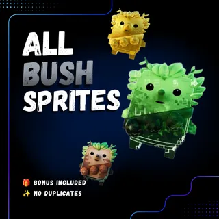 ALL BUSH SPRITES | Complete Set | Fast Delivery