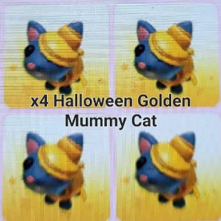 Pet | Halloween Gold Mummy Cat