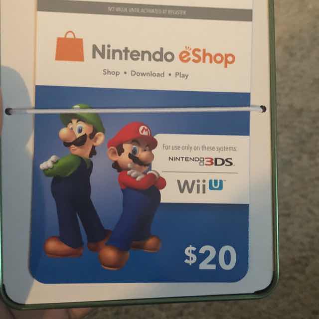 $20 Nintendo eShop Gift Card