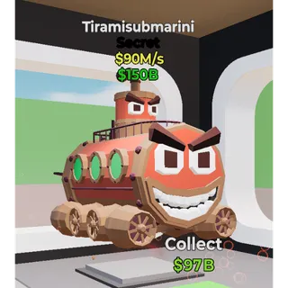 Tiramisubmarini 90M/s Fortnite Steal The Brainrot