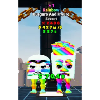 ★1 Rainbow Burguro And Fryuro FORTNITE FIGHT THE BRAINROT - BRAINROT FIGHT
