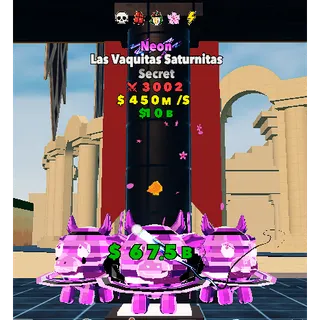 5traits Neon Las Vaquitas Saturnitas FIGHT THE BRAINROT - BRAINROT FIGHT
