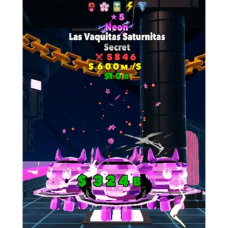 5846 ★5 5traits Neon Las Vaquitas Saturnitas FORTNITE FIGHT THE BRAINROT - BRAINROT FIGHT