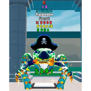 1trait ★3 Pirate Tralaledon 3333 FORTNITE FIGHT THE BRAINROT - BRAINROT FIGHT