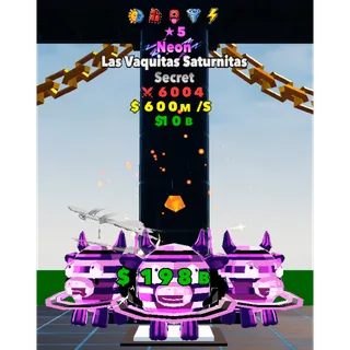6004 ★5 5traits Neon Las Vaquitas Saturnitas FORTNITE FIGHT THE BRAINROT - BRAINROT FIGHT