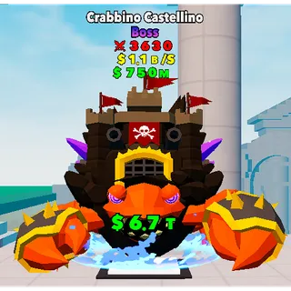 Crabbino Castellino Boss FORTNITE FIGHT THE BRAINROT - BRAINROT FIGHT