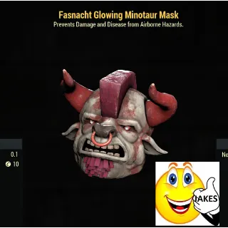 Fasnacht Glowing Minotaur Mask