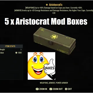 5 x Aristocrat Mod Boxes