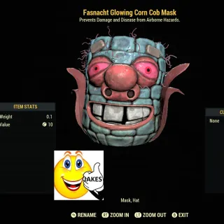 Fasnacht Glowing Corn Cob Mask