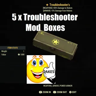 5 x Troubleshooter Mod Boxes