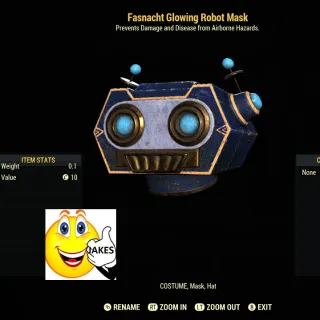 Fasnacht Glowing Robot Mask