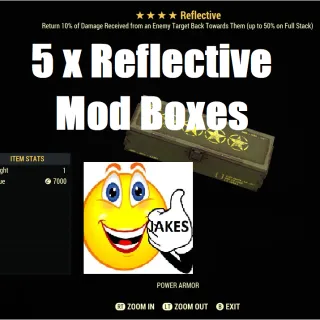 5 x Reflective Mod Boxes