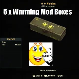 5 x Warming Mod Boxes