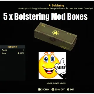 5 x Bolstering Mod Boxes