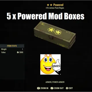 5 x Powered Mod Boxes