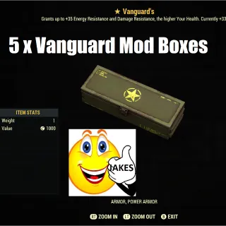 5 x Vanguard Mod Boxes