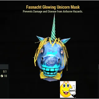 Fasnacht Glowing Unicorn Mask