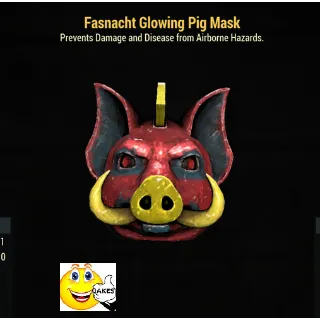 Fasnacht Glowing Pig Mask