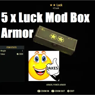 5 x Luck Mod Box ARMOR