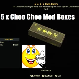 5 x Choo Choo Mod Boxes