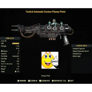 Enclave Plasma Pistol AAB Reflex