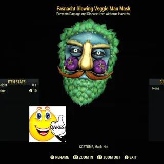 Glowing Veggie Man Mask