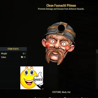Clean Fasnacht Pitman Mask
