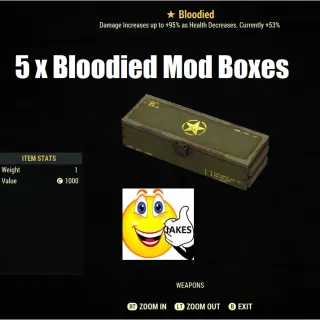 5 x Bloodied Mod Boxes