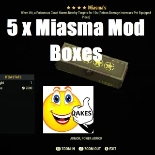 5 x Miasma Mod Boxes