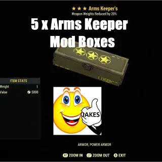 5 x Arms Keeper Mod Boxes