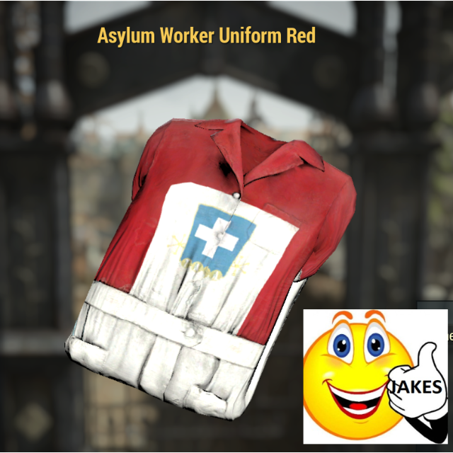 Red Asylum Uniform + Hat Game Items Gameflip