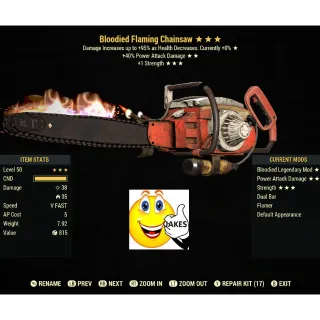 Bloodied PA +S Chainsaw