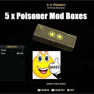 5 x Poisoner Mod Boxes