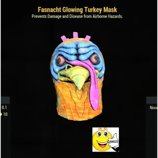 Fasnacht Glowing Turkey Mask