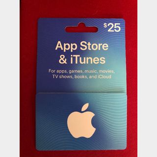 $25 Apple Gift Card - Apps, Games, Apple Arcade, And More (email