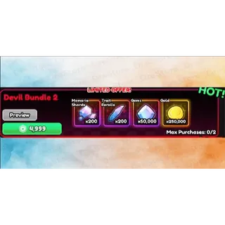 DEVIL BUNDLE 2| Anime Vanguards