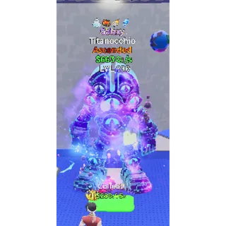 🔥 GALAXY ASCENDED TITANOCCHIO 663.QI/S LVL MAX ⚡FAST DELIVERY 🚀 GO UP FOR BRAINROTS FORTNITE