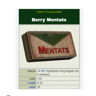 x1000 Berry mentats