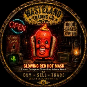 Glowing Red Hot Mask